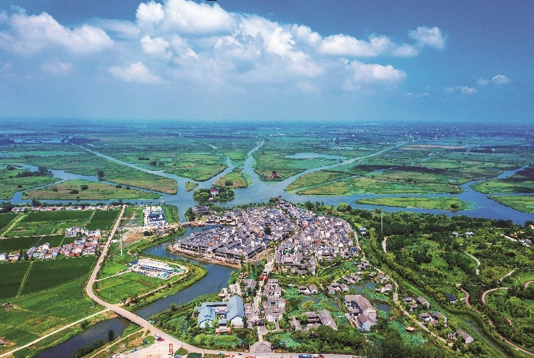 建湖县沙庄远景 通讯员 赵小青摄