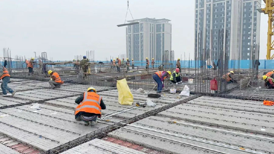 图为项目建设现场 （戚原 摄）