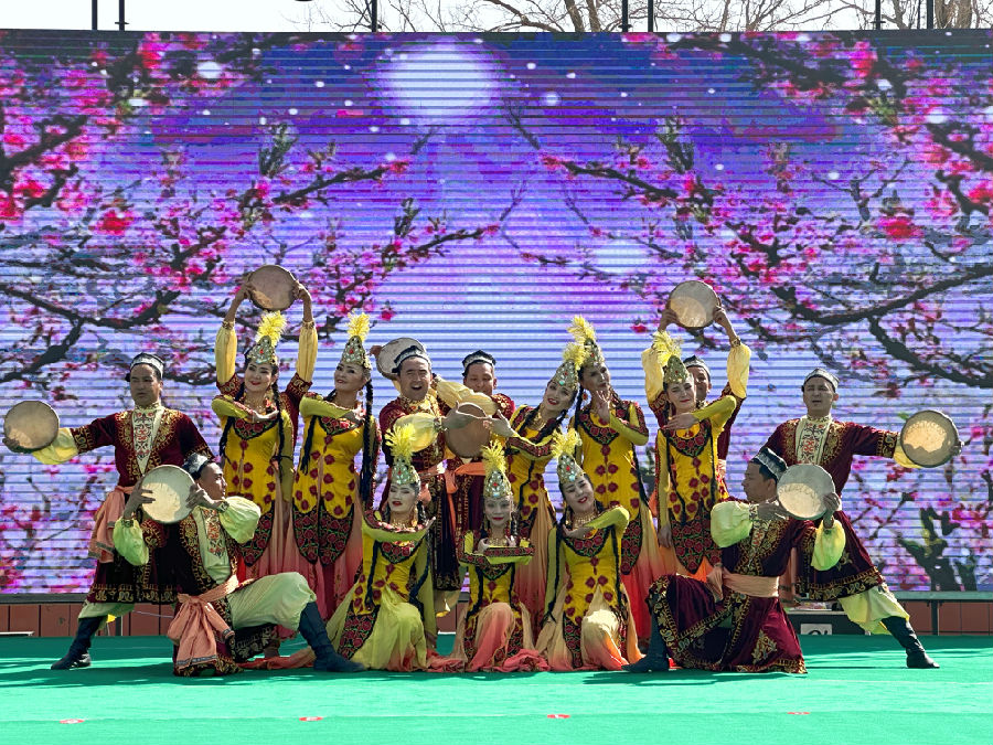 图为2024年“杏花开了”赏花季系列活动现场（李新芳 摄）