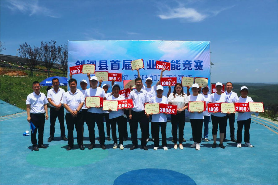 2023年7月，剑阁县开展“比茶艺技能、做匠心茶人”为主题的剑阁县首届职业技能竞赛活动 （张雪菲 摄）