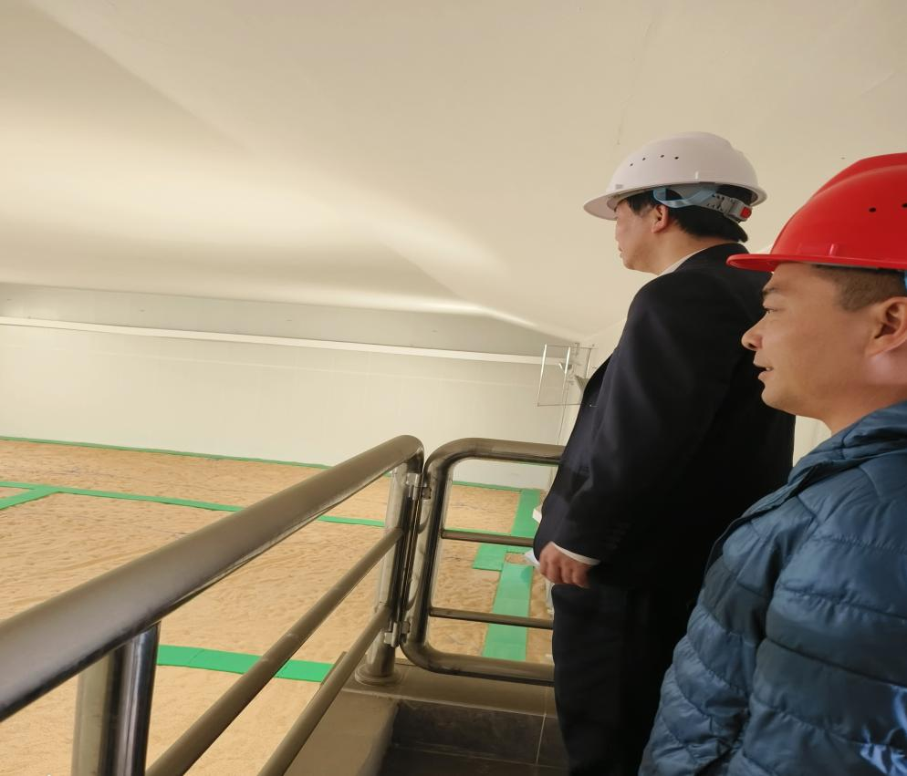 农发行开平市支行工作人员深入粮库检查粮食库存情况（叶晓莹 摄）