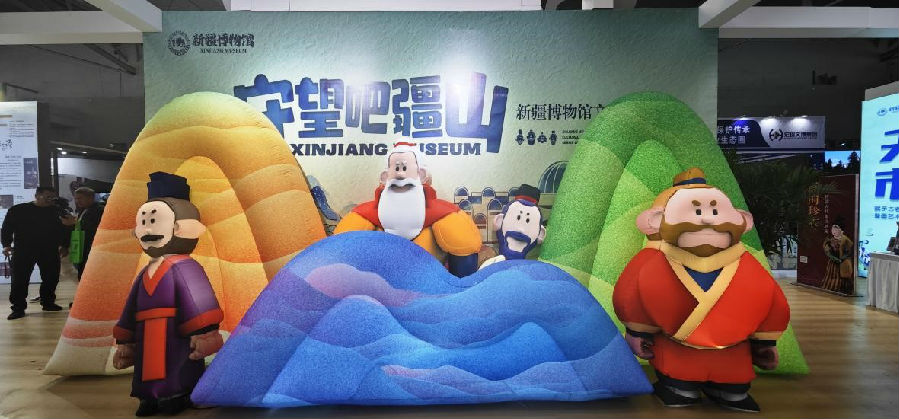 新疆博物馆展区内展品 （黄豆豆 摄）