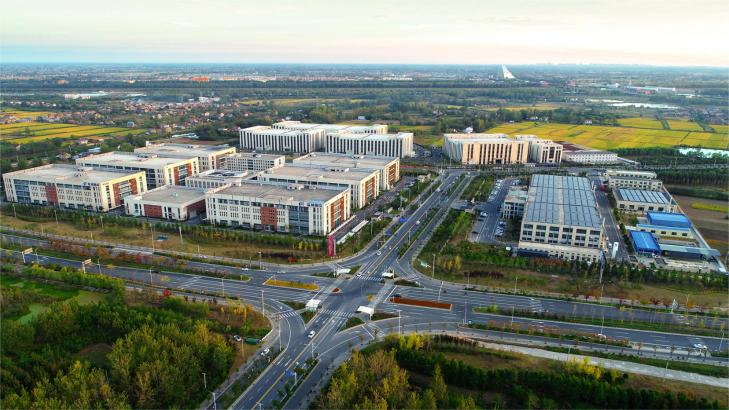 滨海县电子信息产业园鸟瞰图（陈为琨 摄）