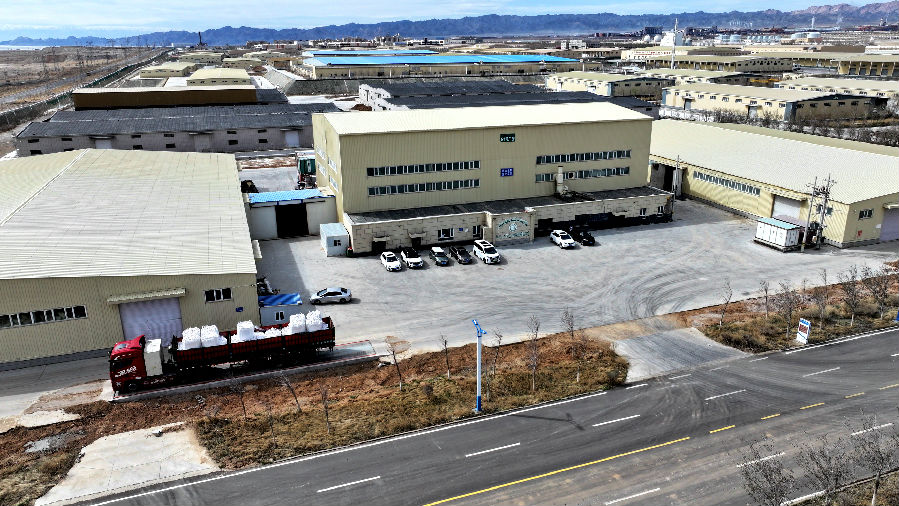 航拍阿拉山口博金生物科技有限公司（龙证宇 摄)