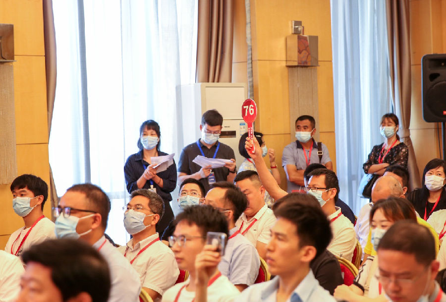 图为湖北科技成果拍卖会（沈科 摄）