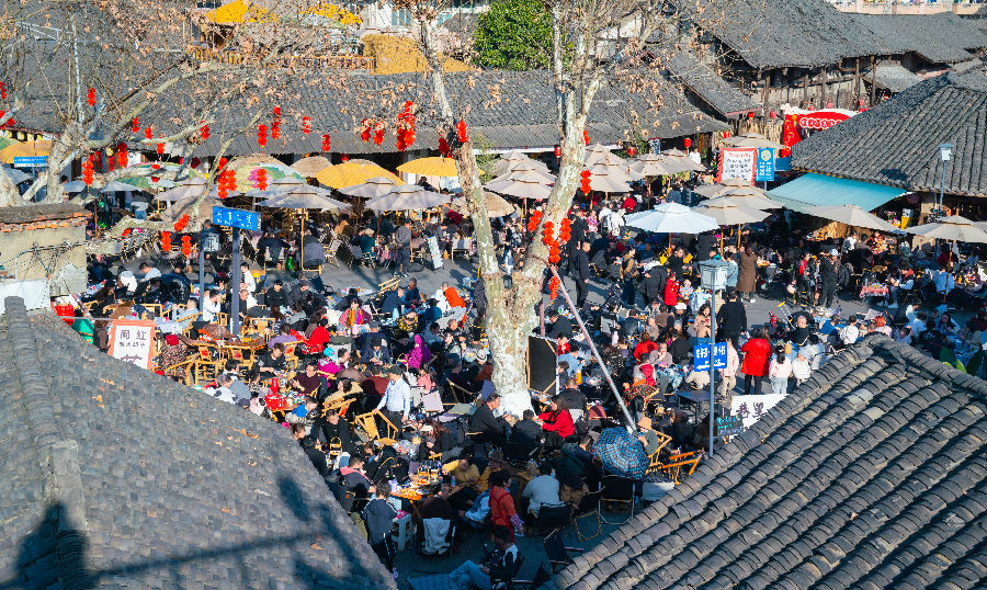 彭镇老街老茶馆（刘婷 摄）