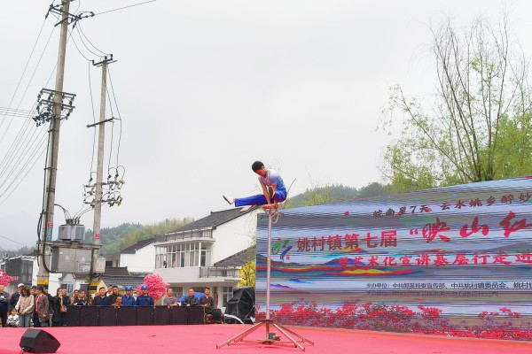 郎溪县姚村镇第七届映山红民俗赏花节踏春而来（邹冰婵 摄）