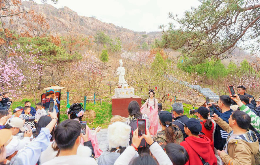 海州“赏花游”热度不断攀升（王鹏 摄）