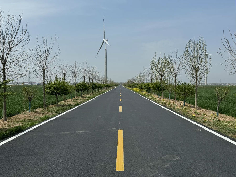 张三寨镇乡间路（张雪岩 摄）