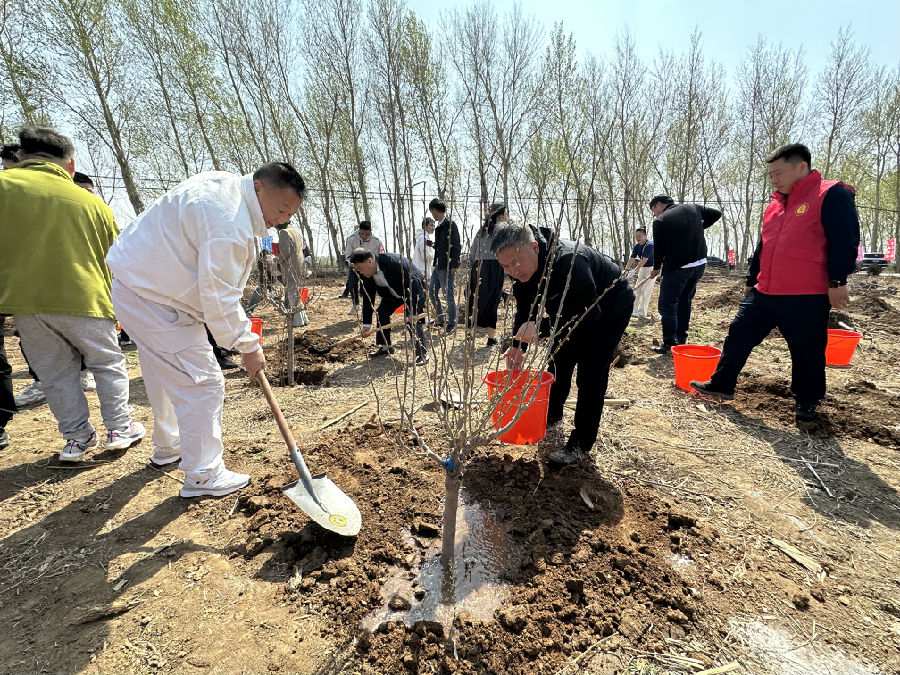植树活动现场（刘福良 摄）