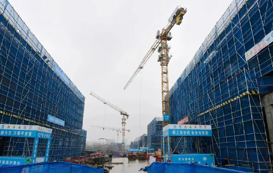 阳光电源零碳中心建设如火如荼 （卢蜀 摄）