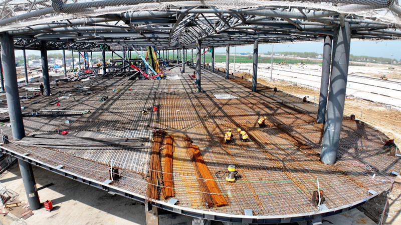 机场建设现场（陈昂 摄）