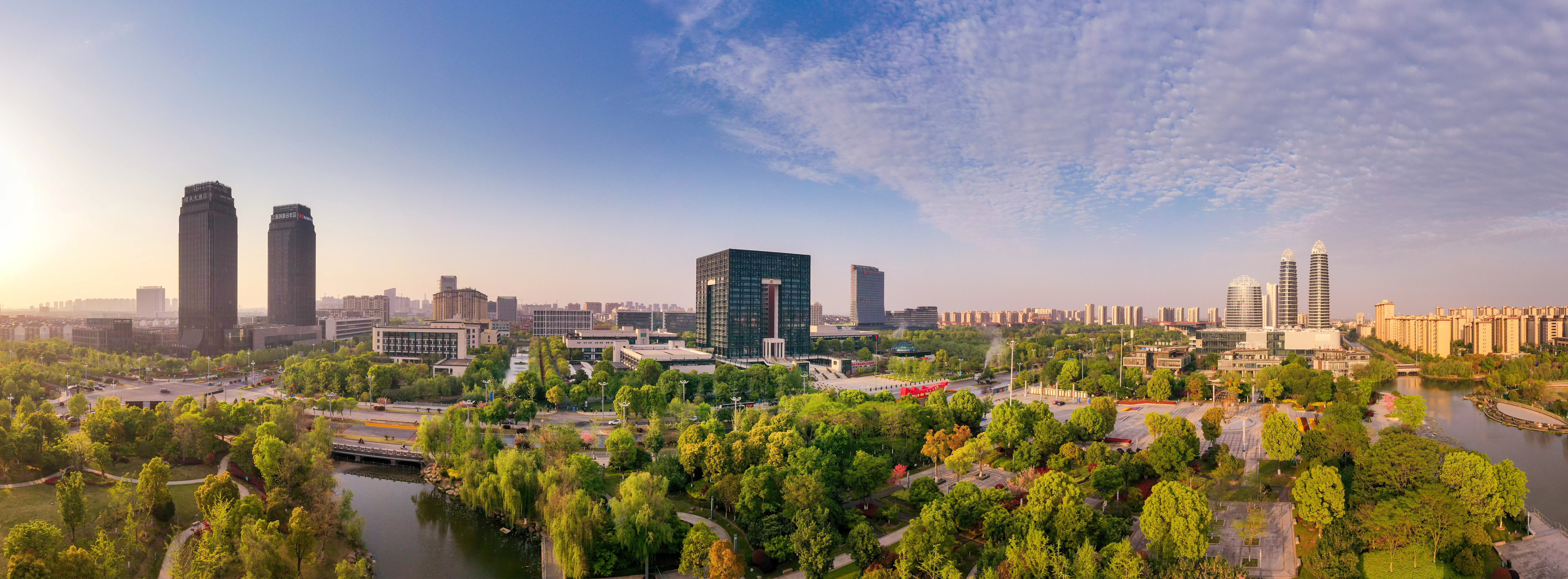 南浔区绿色生态中心城区新貌  （沈勇强 摄）