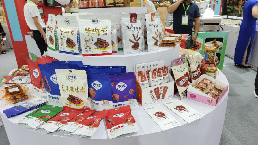 泾源黄牛肉产品（吴舒睿 摄）