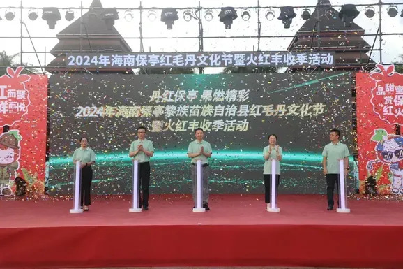 2024年海南保亭红毛丹文化节暨红火丰收季活动现场（文宏武 摄）
