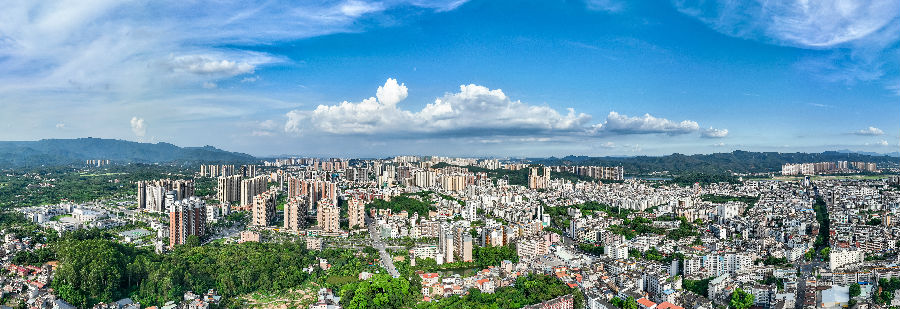 博罗县城航拍图（黄敬荣 摄）