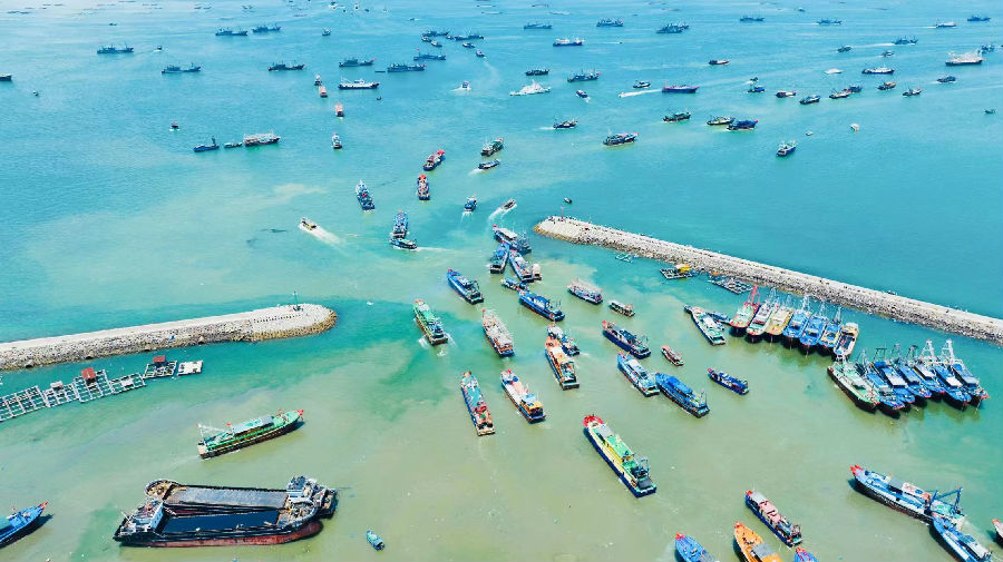 新盈镇海边（陈奇巧 摄）