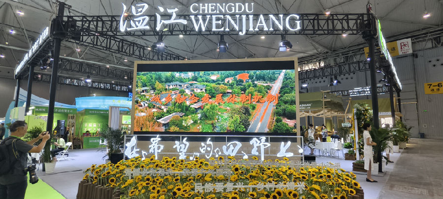 温江展馆现场（戚原 摄）