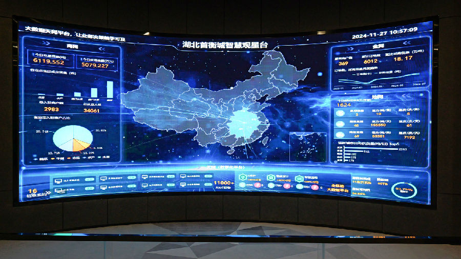 “四网”融合平台 （宓天鹏 摄）