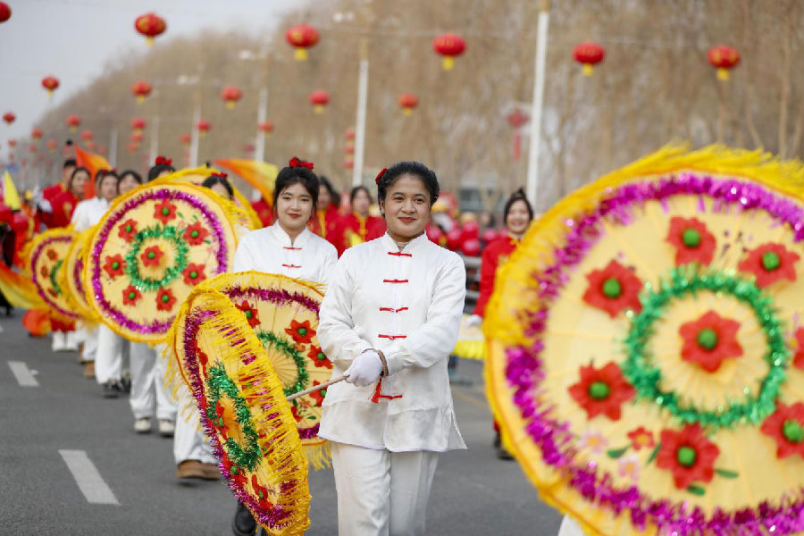 2025年春节社火活动现场（买买提艾力·艾尼瓦尔 摄）