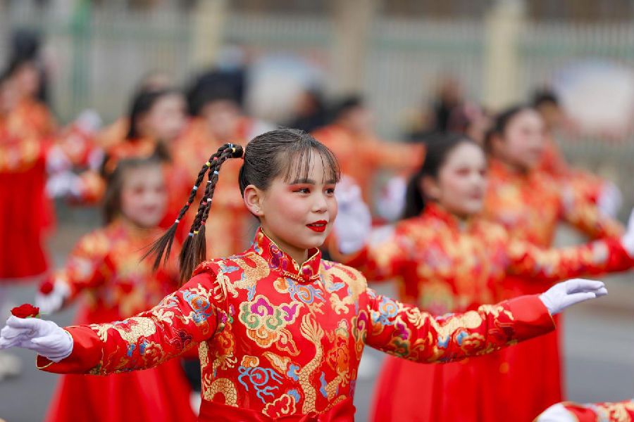 2025年春节社火活动现场（买买提艾力·艾尼瓦尔 摄）