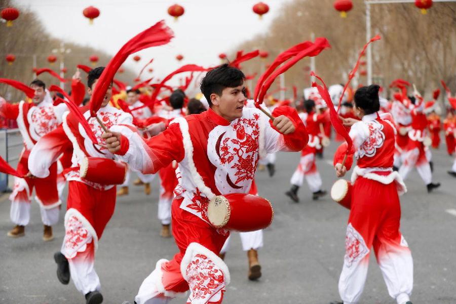 2025年春节社火活动现场（买买提艾力·艾尼瓦尔 摄）