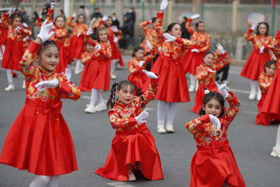 2025年春节社火活动现场（买买提艾力·艾尼瓦尔 摄）