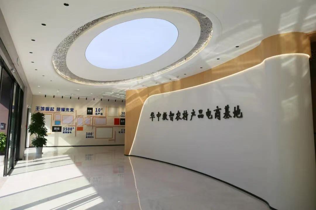 华中数智农特产品电商基地 （宓天鹏 摄）