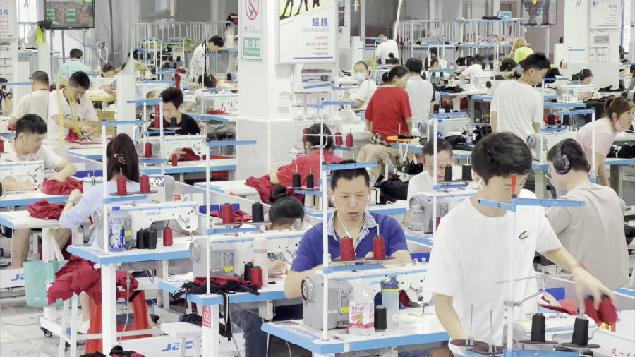 汉川纺织服装市场主体超过5800家（尹青 摄）