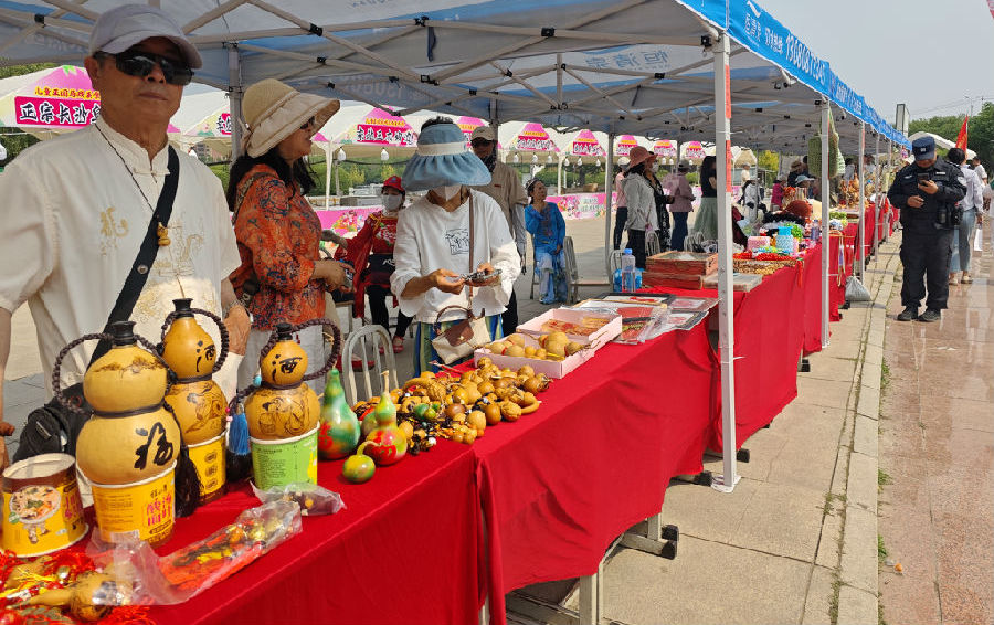 非遗文创展区现场（尚书 摄）