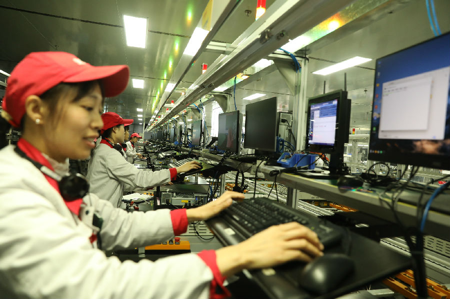 生产车间一隅（袁玉华 摄）