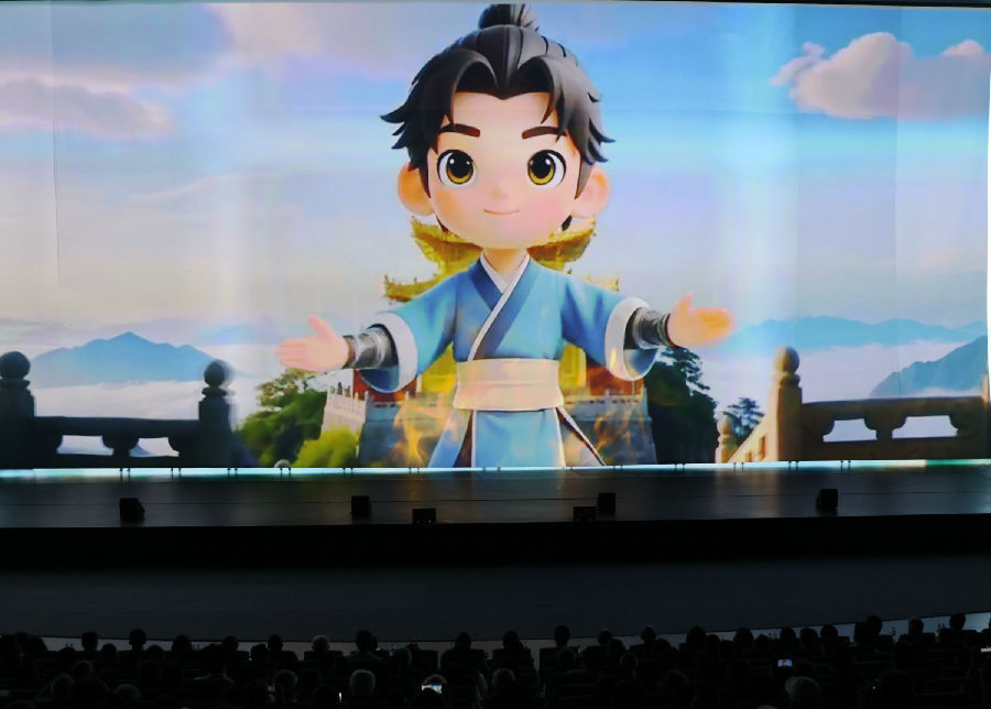 AI少侠“神武侠”亮相（张建波 摄）