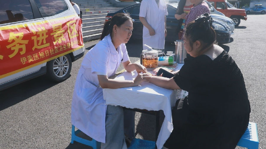 医疗进景区（王文彪 摄）
