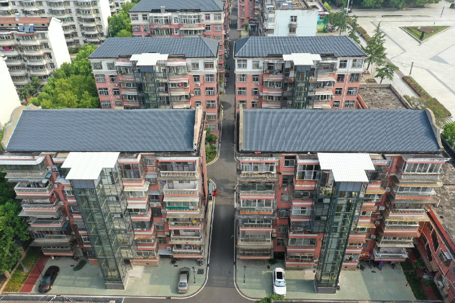 应城市加快既有住宅加装电梯进程（孙缙 摄）