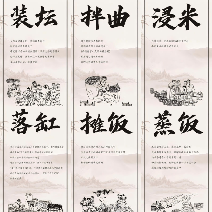 孝感米酒制作过程（资料图）