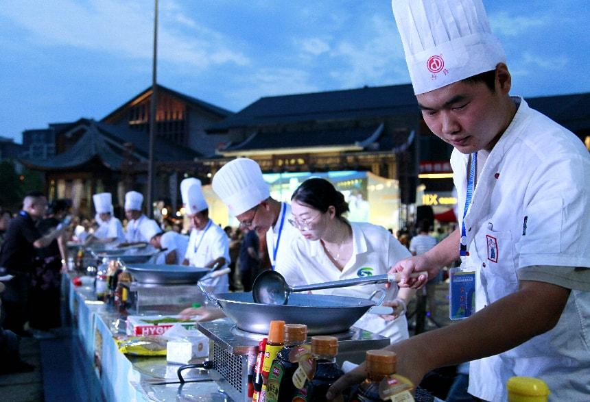 美食大赛比赛现场（彭红玲 摄）