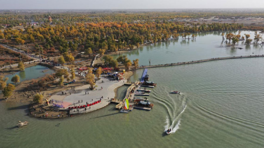 沙雁洲航拍 （艾克热木 摄）