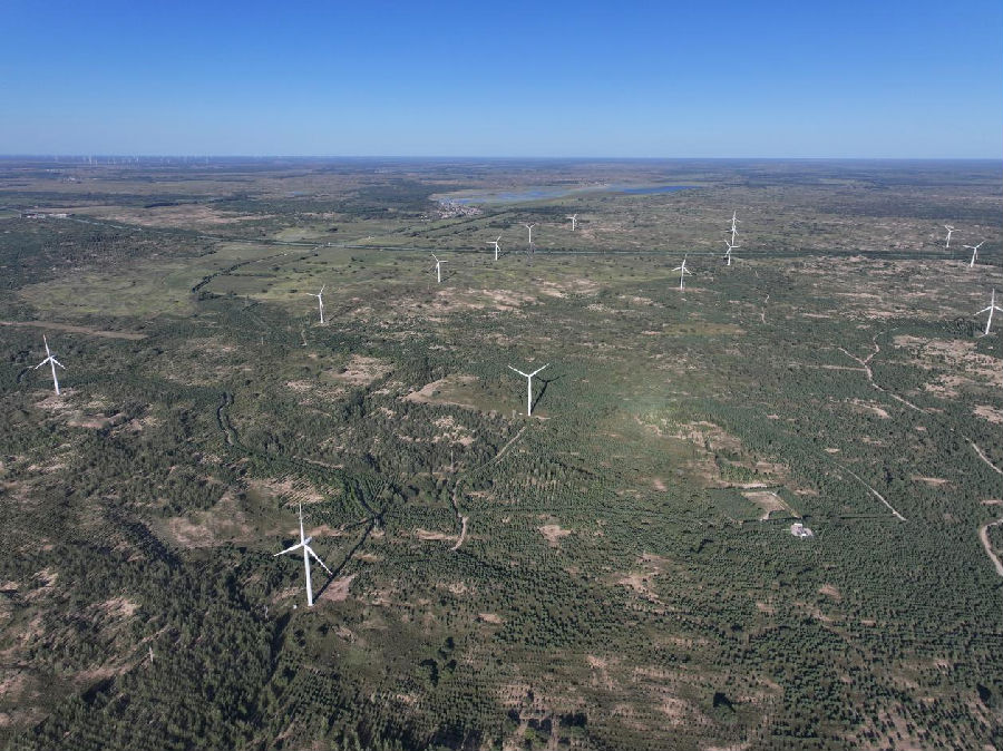 科尔沁沙地“双百万亩”综合治理工程项目区（张伟 摄）