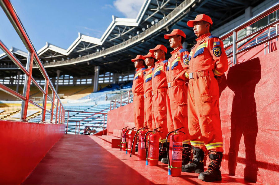 专业的场馆保障、全闭环的服务体系（肖傲 摄）