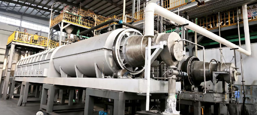 华劲电池回转窑工程(于学山 摄)