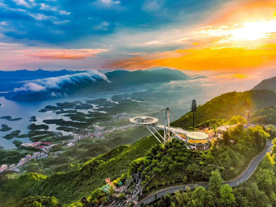 仙岛湖生态旅游风景区美景（康书帆 摄）