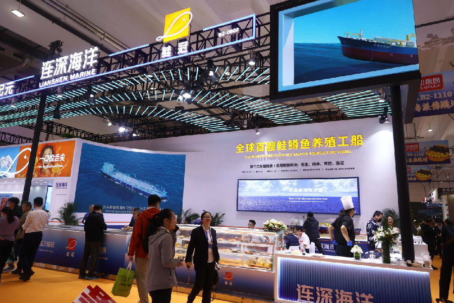 第28届中国国际渔业博览会现场(张南宁 摄) 第28届中国国际渔业博览会现场(张南宁 摄)