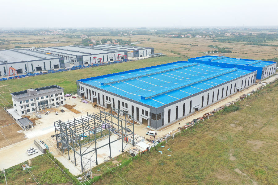 湖北金衡新材料项目施工现场（孙缙 摄）