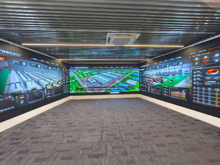 美格机械“灯塔工厂”数智演示厅（曾庆华 摄）