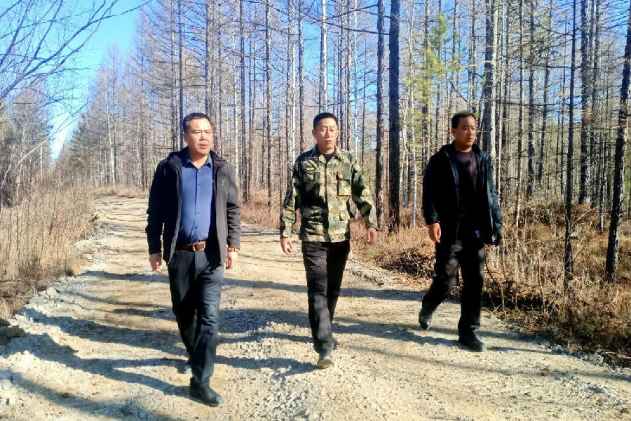 樟岭林场场级林长日常巡护严格履行职责（刘雨阳 摄）