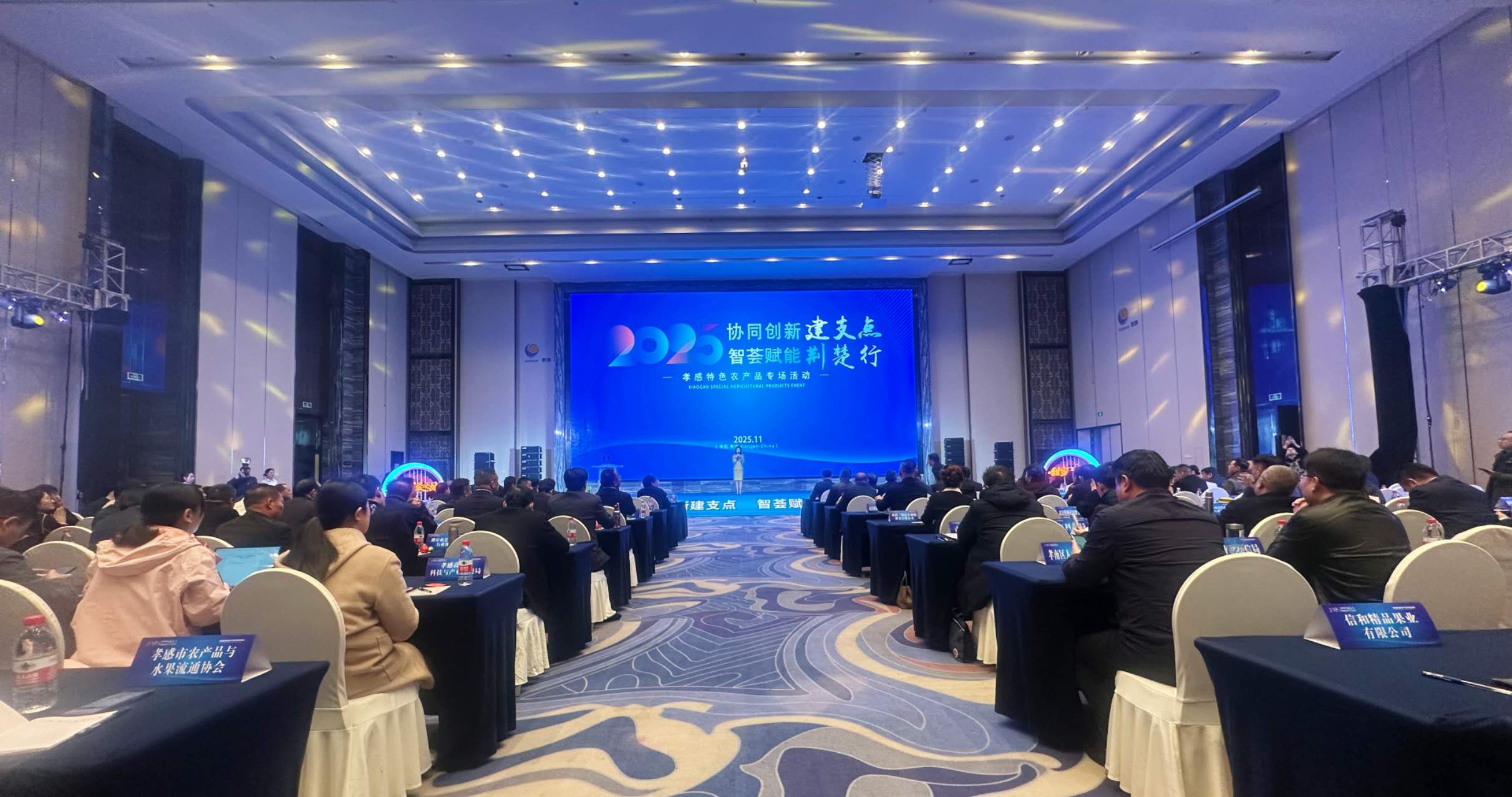 孝感特色农产品推介专场活动大会现场(余惠玲 摄)