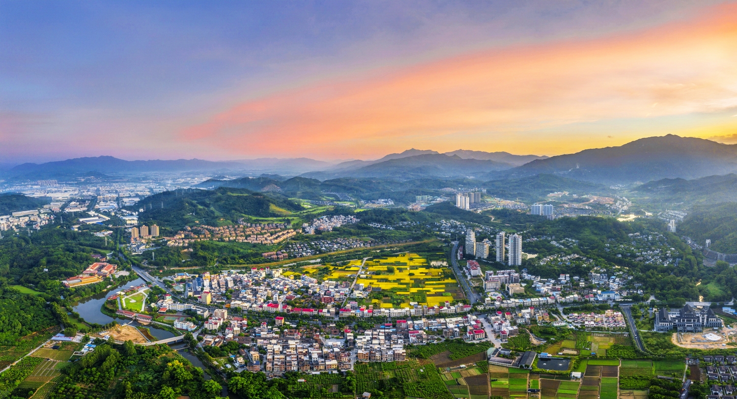 马洋溪生态旅游航拍图。(郑晓梅 摄)