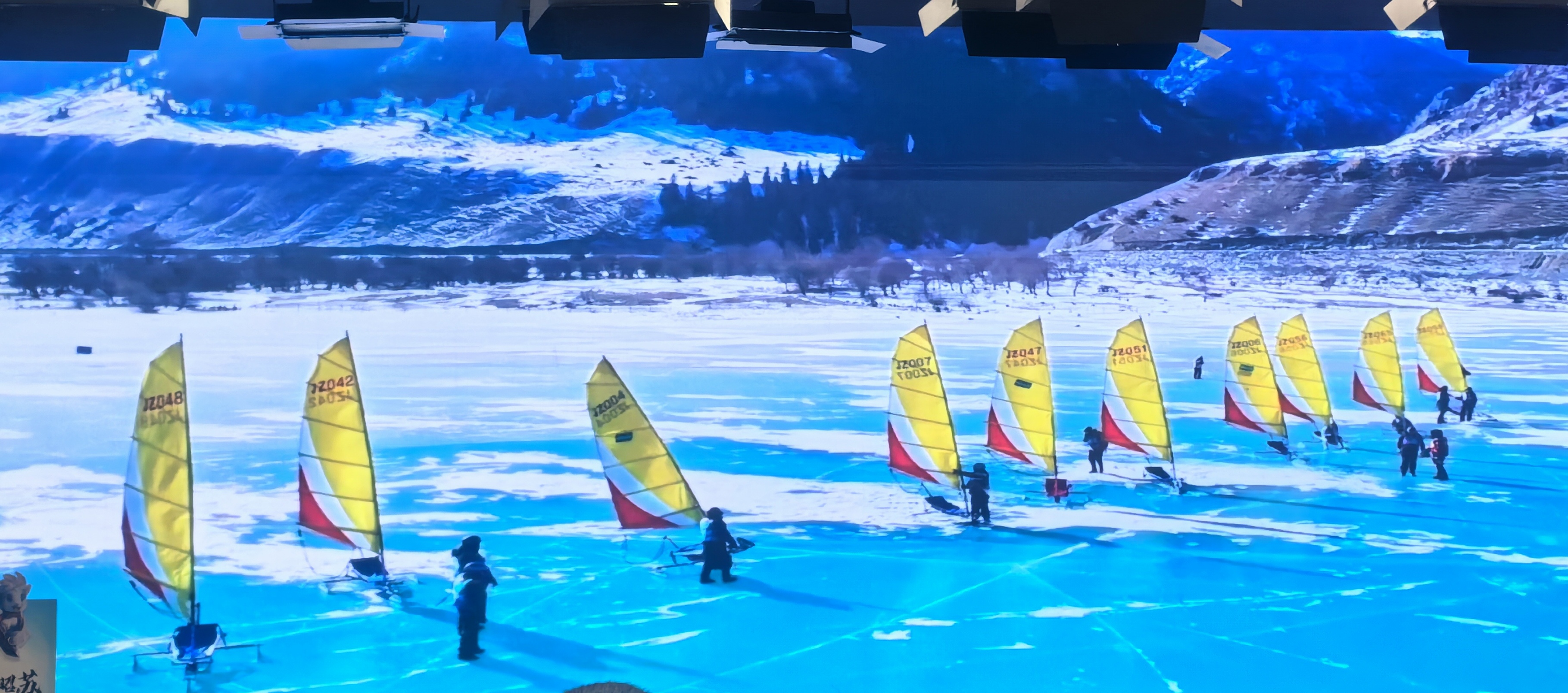 宣传片展示冰雪运动(查燕荣 摄)