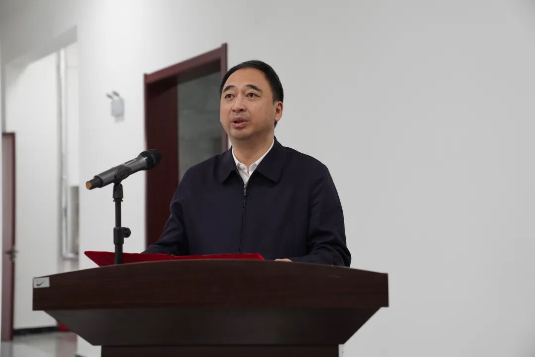 黑河市二级巡视员、北安市委书记李华致辞(牛思超 摄)