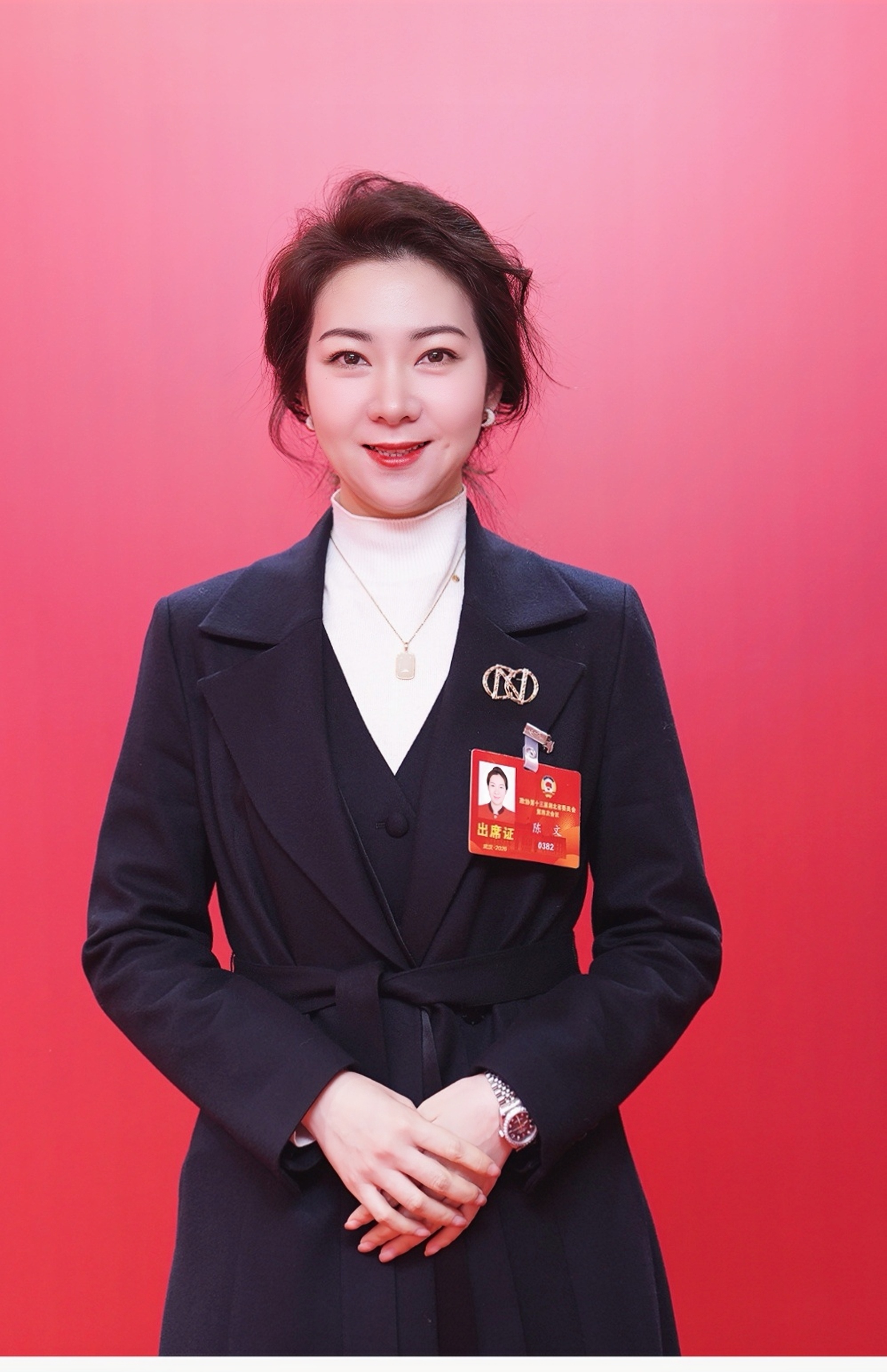 湖北省政协委员、云上牧歌(襄阳)国际农业科技有限公司执行董事陈文(余惠玲 摄)